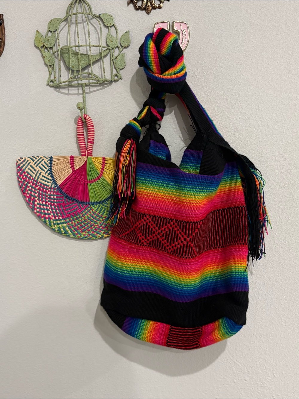 Colorful Fringe Shoulder Bag